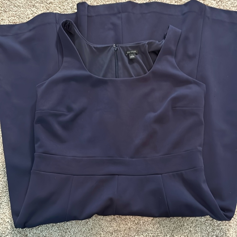 Ann Taylor Dress Navy Blue Size 10